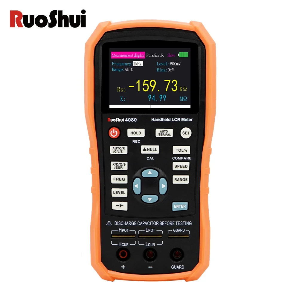 

Handheld LCR Meter Digital Bridge Capacitance Inductance Resistance Multimeter Tester ESR Calibration With USB Super Capacitor