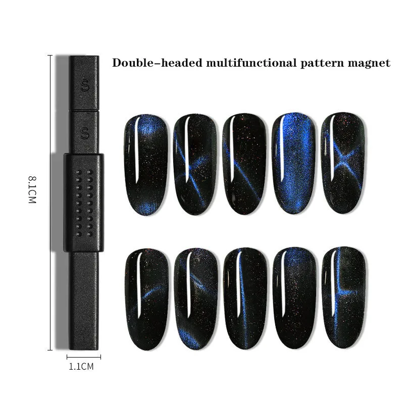 

LEAMX Nail Magnet Bar Cat Eye Magnet Pen Suitable for Nail Polish Polishing Multi-function Magnetic Pen Nail Professional Tools