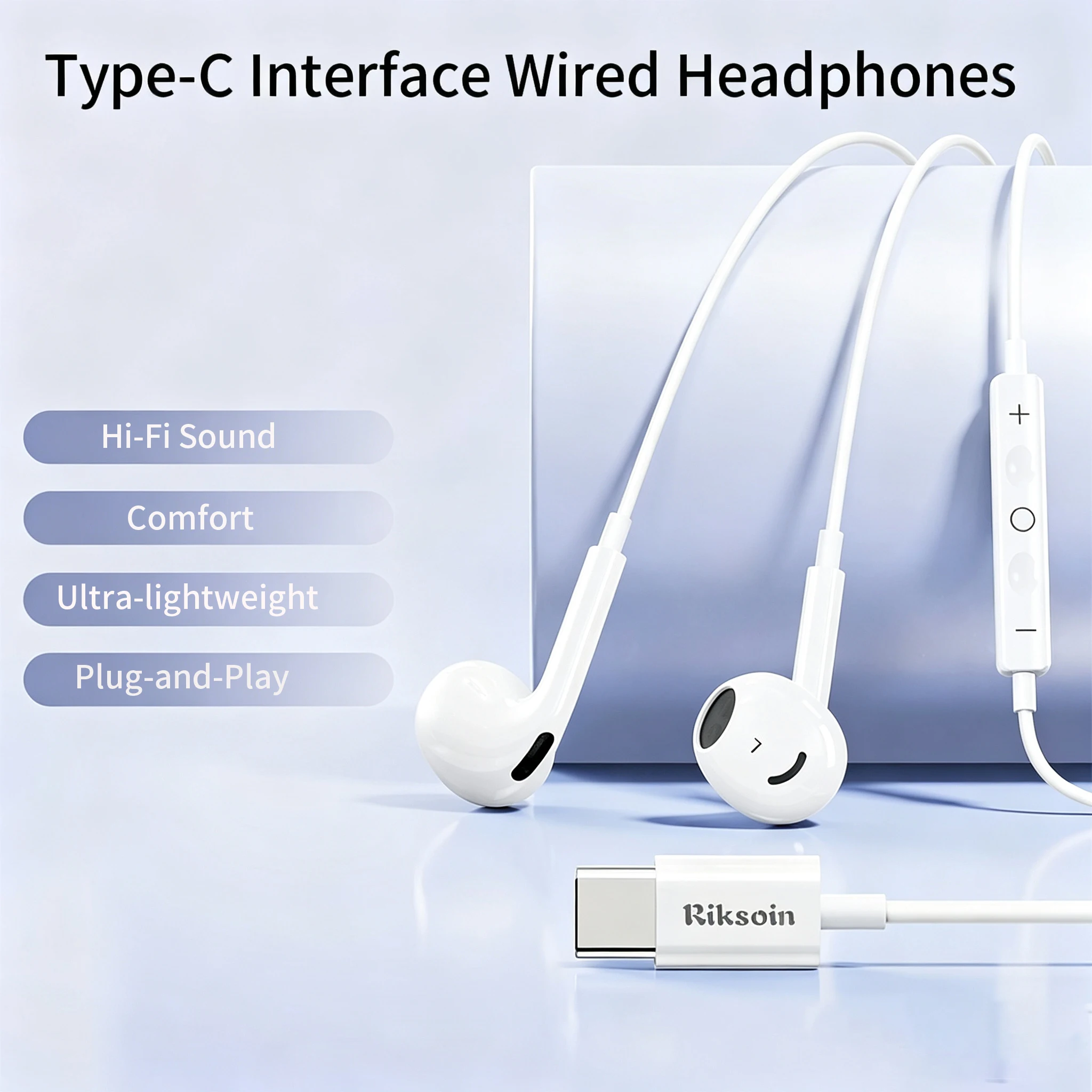 Versatile Wired Headphones with Microphone