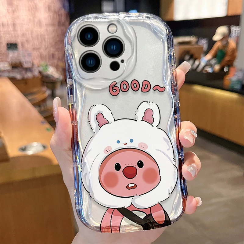 Lovely Loopy Wave Soft Silicone Phone Case Cover