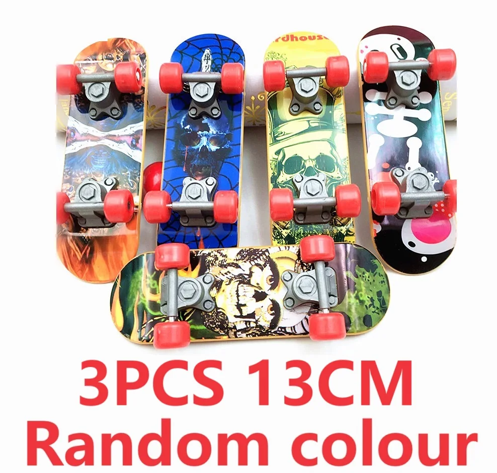 Fingerboard Finger Scooter Mini Skateboard Deck Set - Alloy/Plastic Antistress Tech Bracket Panel