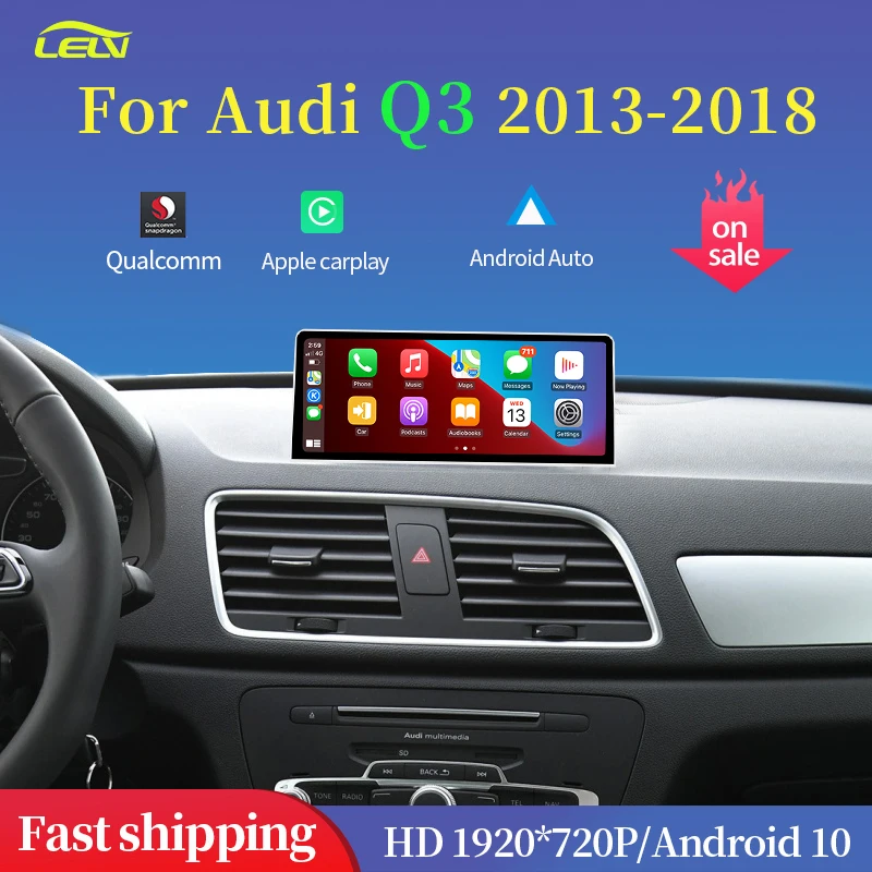 Factory Price 10.25" Qualcomm 8 Core Android10 Apple Carplay For 13-18 Year AUDI Q3 Car Player Multimedia GPS Navigation Screen |