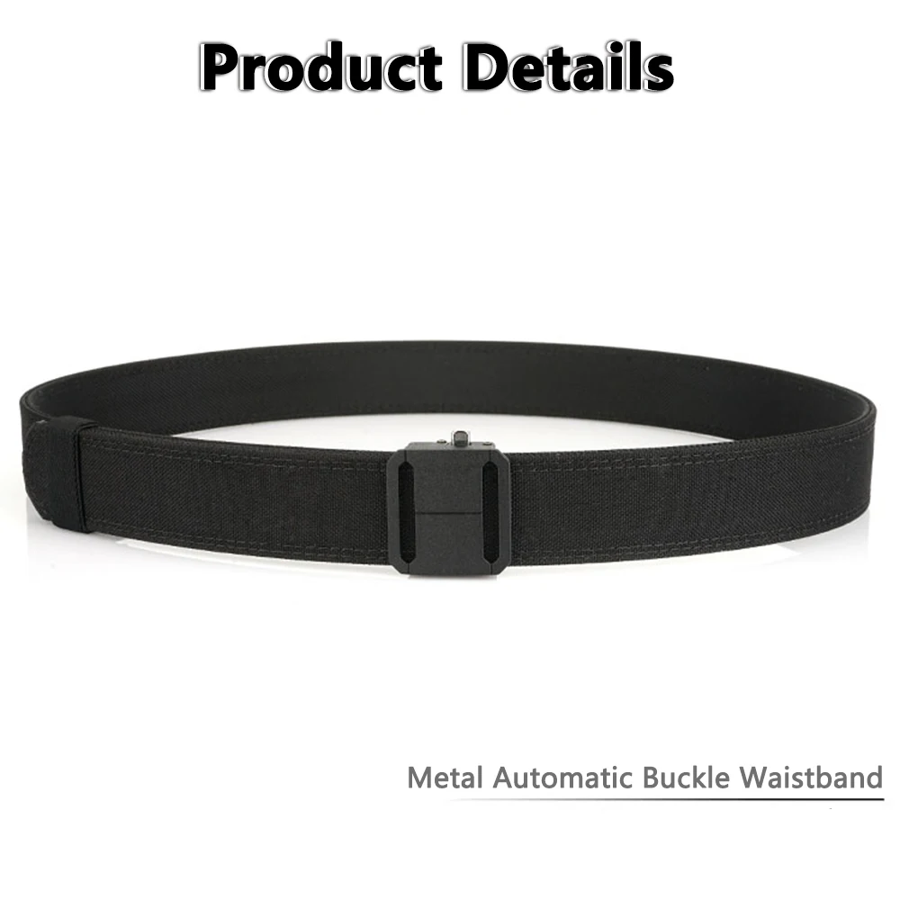 TUSHI Offizieller Original Herren Militärgürtel 1100D Dickes Nylon mit Automatikschnalle IPSC Waffengürtel Casual Gürtel für Männer – Detail 7