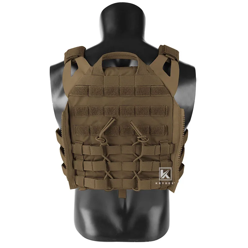 KRYDEX JPC 2.0 Plate Carrier Tactical Vest Coyote Brown With MOLLE Flap Quick Release Assaulter Armor CS Combat Airsoft Vest