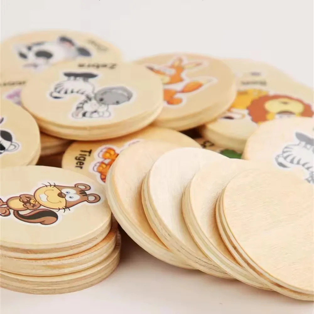 Memory Chess Game With Animal And Fruit Patterns For Toddlers_voghion.com