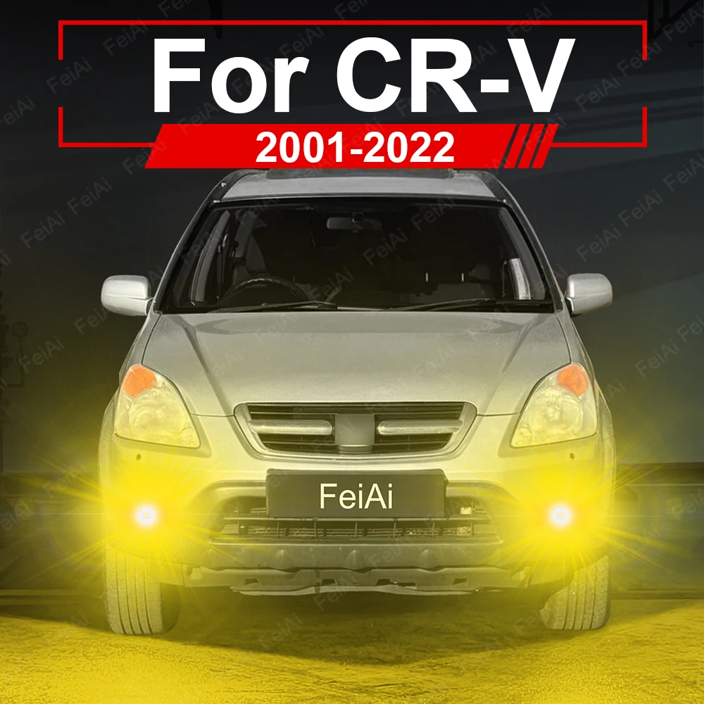 혼다 CR-V 2 3 4 5용 LED 전면 안개등 전구 2001-2009 2010 2011 2012 2013 2014 2015 2016-2022 CRV 액세서리