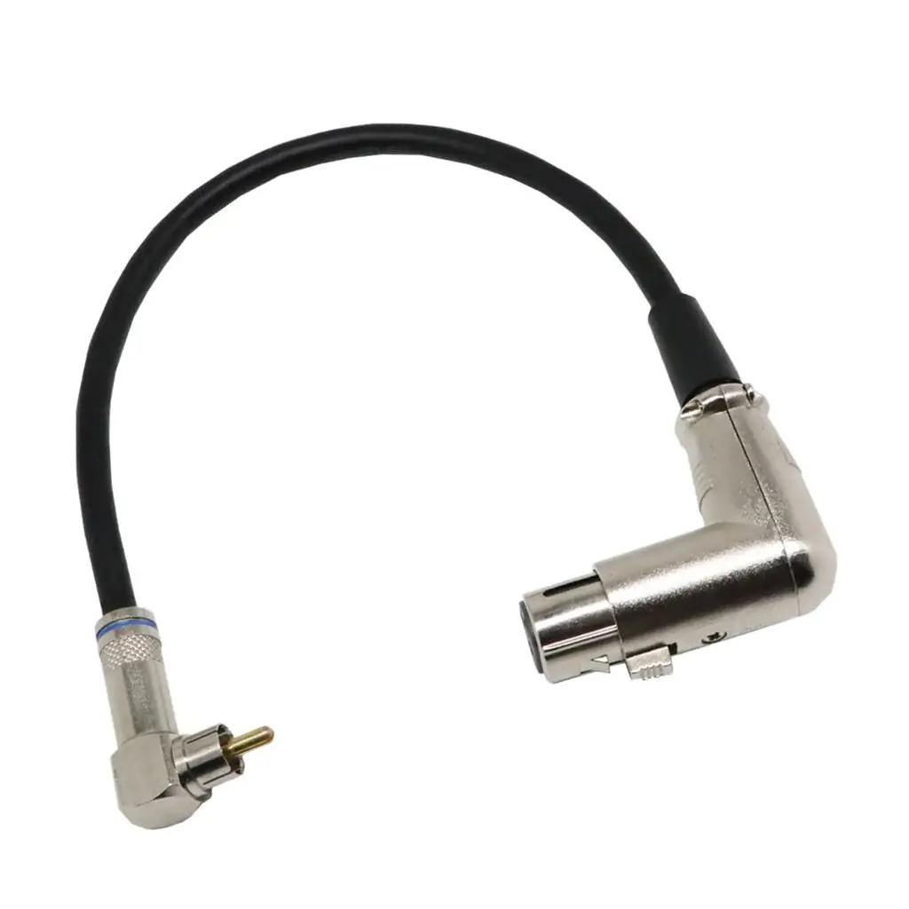 XLR to RCA Converter Premium 1ft Audio Cable Shielded for Mixing Console Speaker Amplifier Equipment