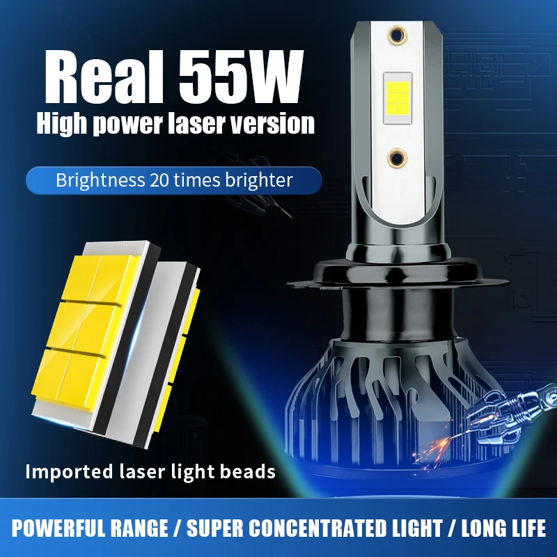 2pcs Yosovlamp 80W 20000LM 2 csp 1860 led headlamp rio k2 Auto Lighting 9004 9007 H4 H13 led headlight Canbus F2 Led