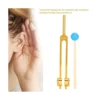 New Aluminum Alloy Tuning Forks,111Hz Tuning Fork with Hammers for Nervous System Testing Sound Healing Therapy,Gold 6