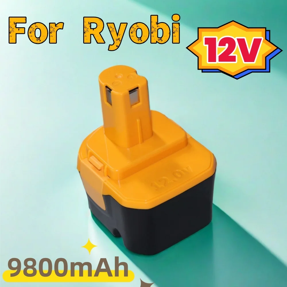 

NI-MH 12V 9800mAh For Ryobi Replacement Power Tool Battery 1400652 BID1211 CCD1201 CHD1201 CHD1 202 CTH1201 CT