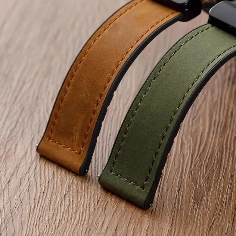 Magnetic Silicone Leather Sports Wristband