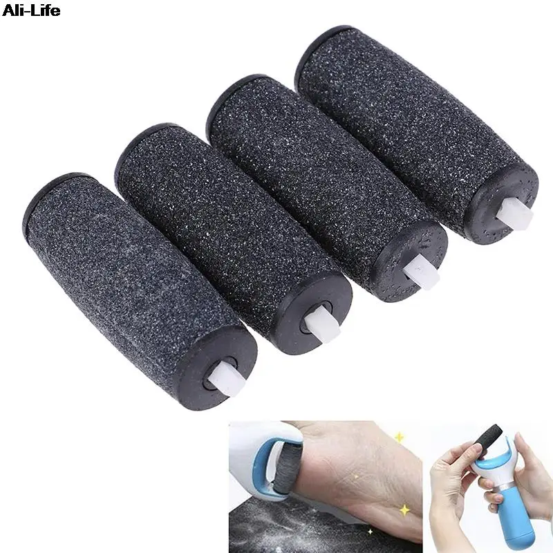 New 4Pcs hot Dull Polish Foot care tool Heads Hard Skin Remover Refills Replacement Rollers For Scholls File Feet care Tool
