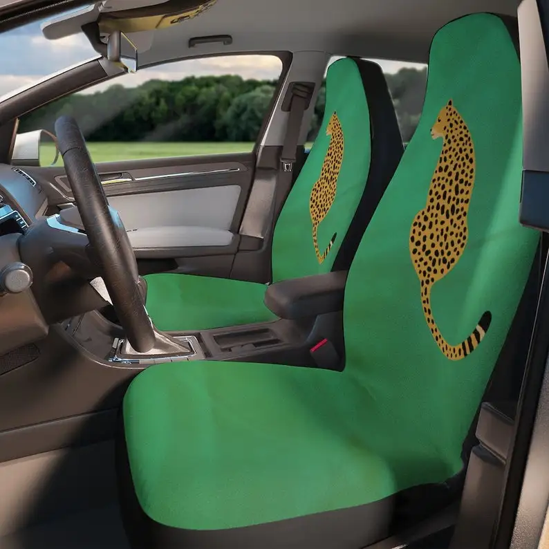

Car Seat Covers for Women | Cheetah Car Seat Covers for Vehicle | Cute Car Accessories for Women | Cheetah Car Accessories