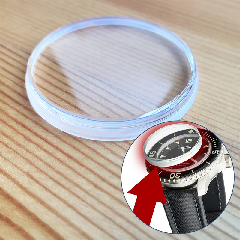 Vetro Di Cristallo Zaffiro Per Blancpain Fifty Fathoms Orologio Automatico Da 45Mm