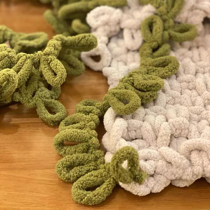 100g filo di filato ad anello per dito 10mm metri di lana di