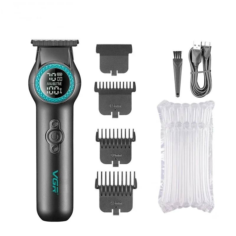 VGR ماكينة تشذيب الشعر لاسلكي ماكينة قص الشعر حلاق...