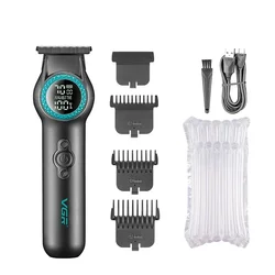 Professional Cordless Hair Trimmer and Clipper for Men - High-Speed 8000 RPM Electric Barber Tool (V-990 black no box)
