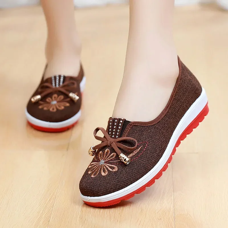 Women casual spring summer slip on loafers lady cute comfortable soft flat shoes leisure shoes Cresfimix a2386