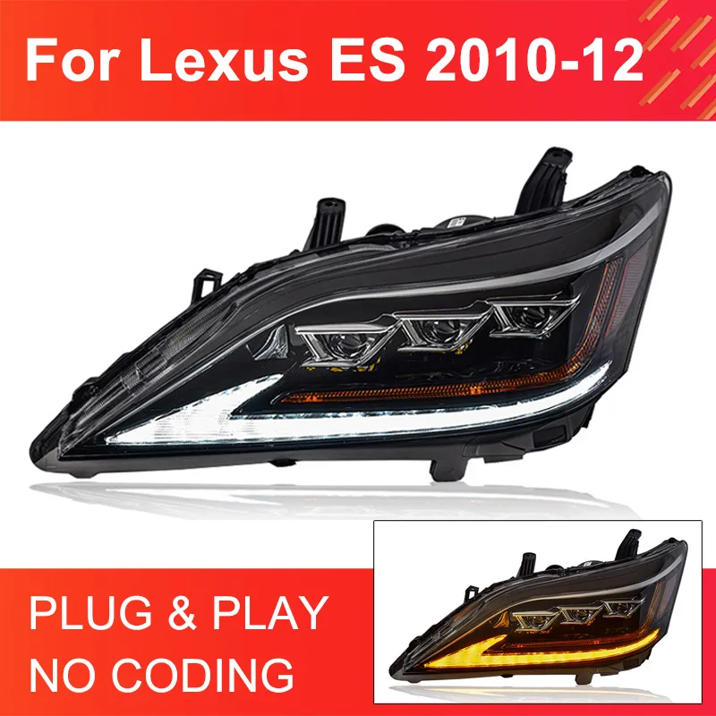 

1 Pair LED Headlight Assembly for Lexus ES ES240 ES350 2006-2012 Plug and Play with LED DRL Dynamic Turning Front Headlights