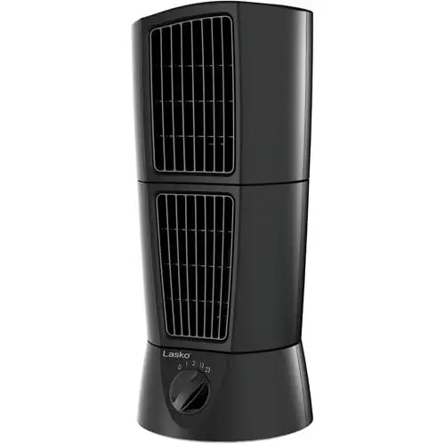 

Wind Tower Oscillating Multi-Directional 2-Speed Table Fan, T14305, Black