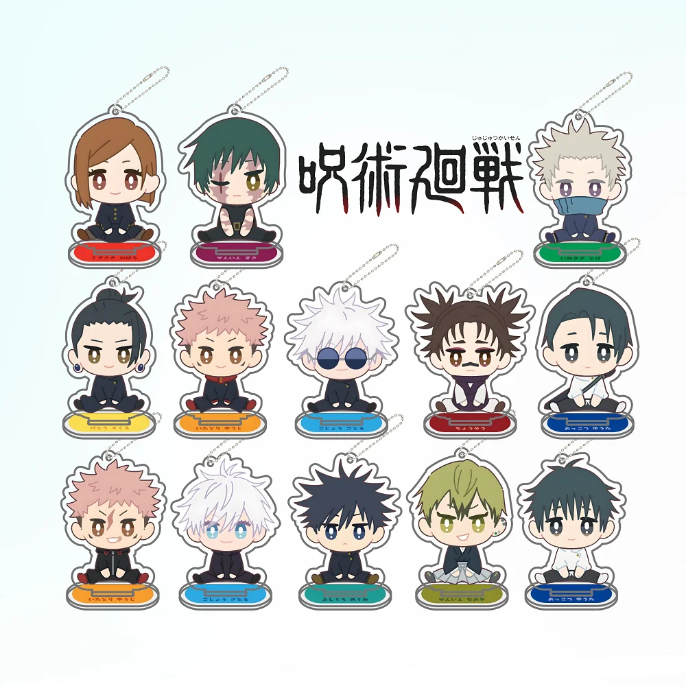 Portachiavi Anime Jjk Yuji Itadori Gojo Satoru, Ornamento Decorativo da Scrivania, Supporto in Acrilico Creativo, Regalo Raffinato 7CM