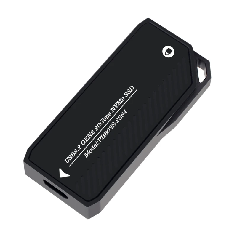 M.2 NVMe to USB3.2 Gen2x2 50Gbps Adapter Box Support ASM2364 NVME SSD Reader