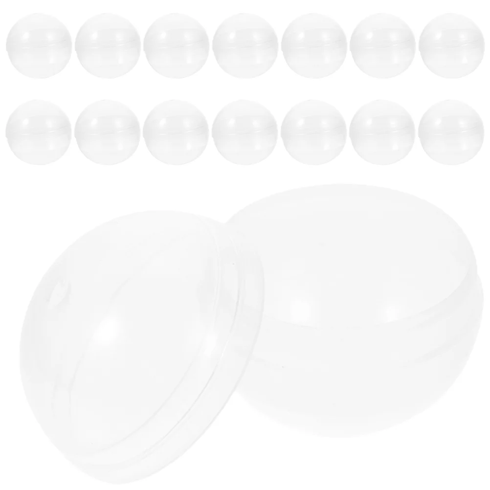 

Machine Clear Plastic Ball Containers Vending Balls Mini Empty Fillable Gumball Candy Container Round Ornaments Prize Toy Claw
