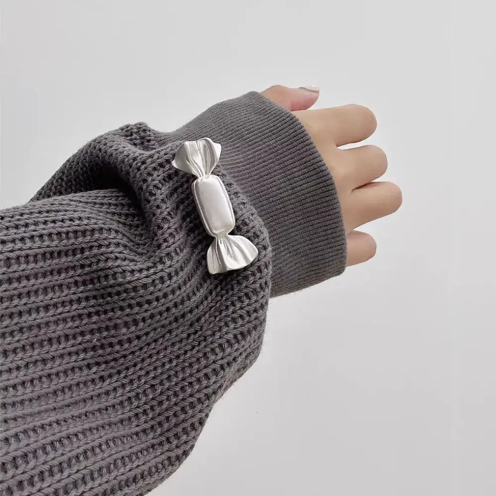 Metal Candy Brooches Gold Silver Korean Style Jewelry