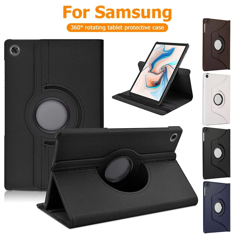 Premium 360 Rotating Leather Tablet Case - Enhanced Protection and Style