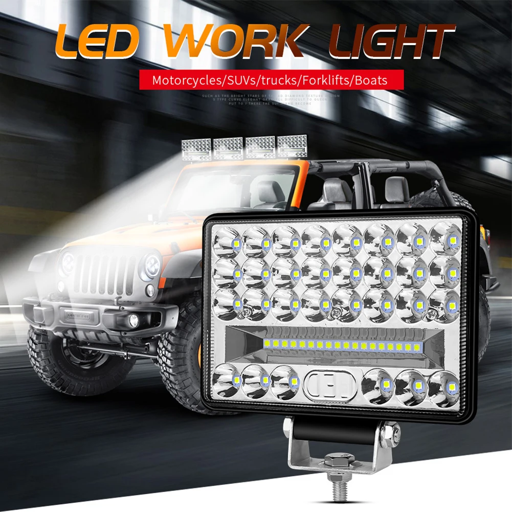 Lamp Work Lights -40℃-85℃ 144W LED 2.3A±0.2 48pcs LED 50000H 6500K 7200LM Accessories Aluminum+LED IP65 Practical