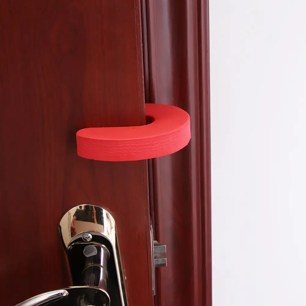 4Pcs/Lot Protection Baby Safety Locks Children C Shape Security Cabinet Locks Door Clip Kids Finger Safe Soft Foam Door Stopper door child locks