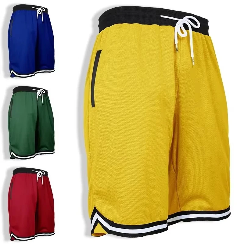 6 Farben Modische Herren Gym Sport Jogger Shorts Neue Atmungsaktive Schweißableitende Schnelltrocknende Outdoor Basketball Training Fitness Shorts
