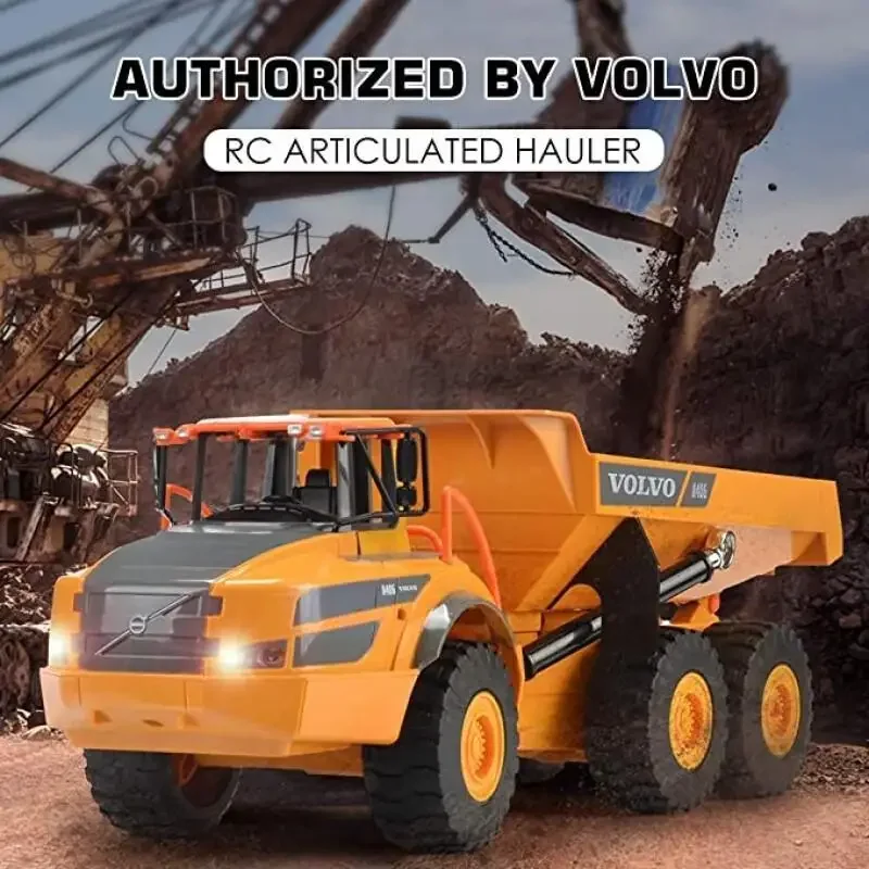 Robot Tank RC Dumper Métal Noir - 30m Télécommande