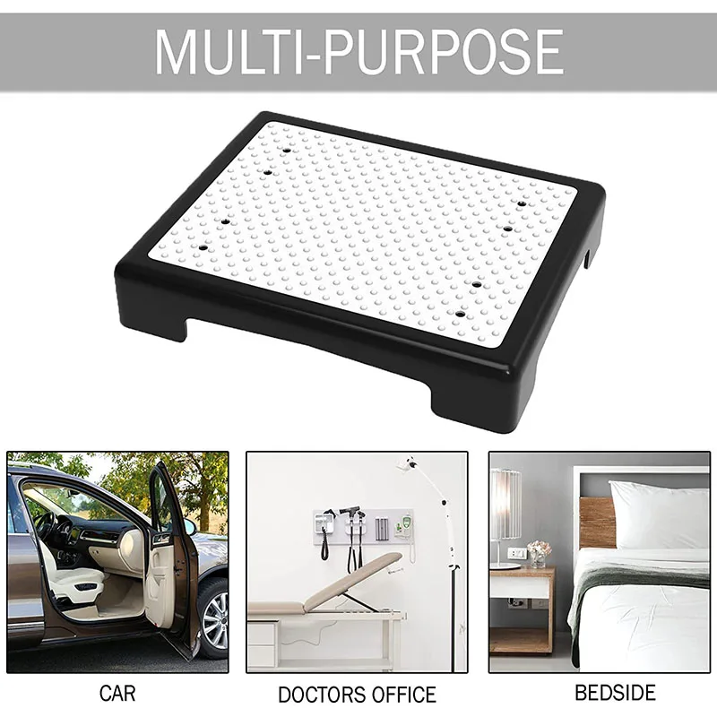 One Step Stool for Children, Adults and Seniors - Anti-Slip Rubber, Portable & Sturdy 200 kg Platform for Indoor, Outdoor Use
