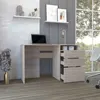 Computer Desk San Diego, One Shelf, Light Gray Finish 5