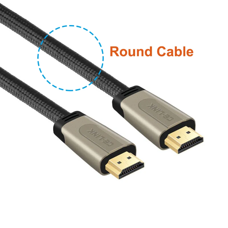 Długi kabel HDMI 2.0 12M/8M/1M Premium, oplotowany kabel HDMI 4K 60Hz z obudową ze stopu do PS5 Xbox Series X HDTV, przewód HDMI z HD R