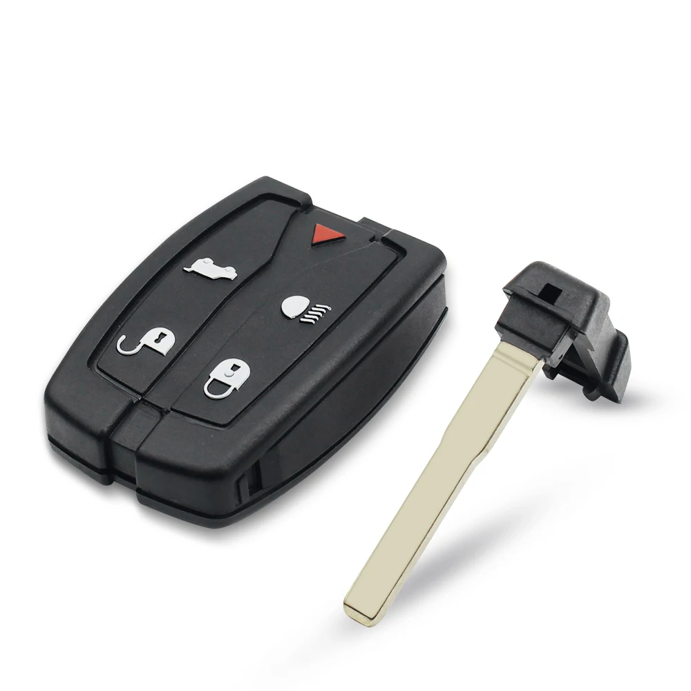 Car Key Shell key case car remote key car key key shell KEYYOU 5 Buttons For Land Rover Freelander 2 Discovery Remote Smart Key Replacement Uncut Blade Case