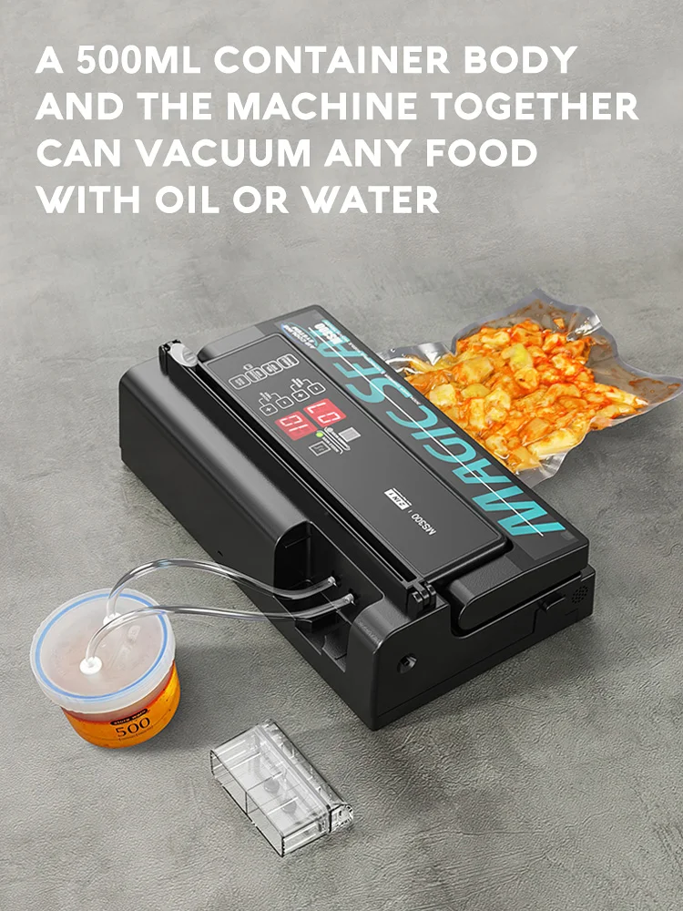 Vacuum Machine MAGIC SEAL MS300 Vacuum Bags Food Plastic Packaging Sealers Mylar Bags Sealer Sealing Induction Sealing Machine 6