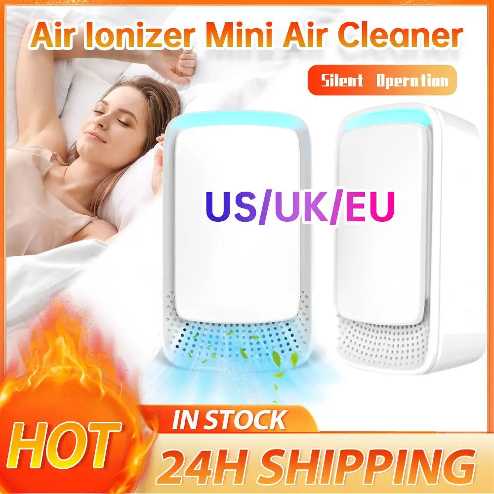 1-4 PCS Negative Ion Air Purifier Portable Filterless Air Cleaner Quiet Freshener Mini Cleaner for Home Office Bedroom