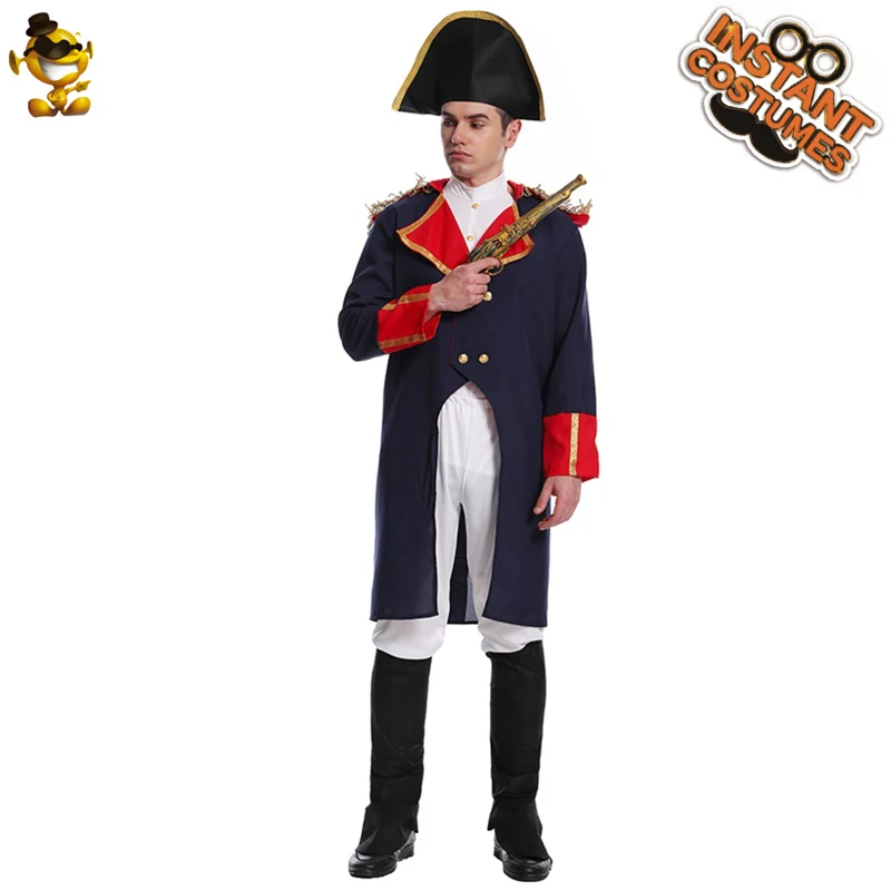 Men Medieval Napoleon Outifts Cosplay Costume Adult Napoleon Clothes
