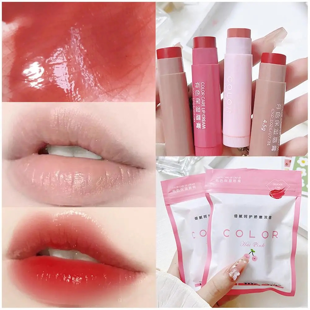 

Tinted Lip Balm All-match Lip Balm Natural Ingredients Lipstick Lip Makeup Make-up Volume Fade Moisturizing Balm Small Lip M7V2