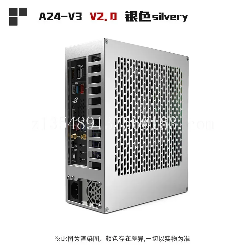 new  Lzmod 4-liter mini A24-V3 2.0 core display 1u power supply itx chassis all aluminum alloy
