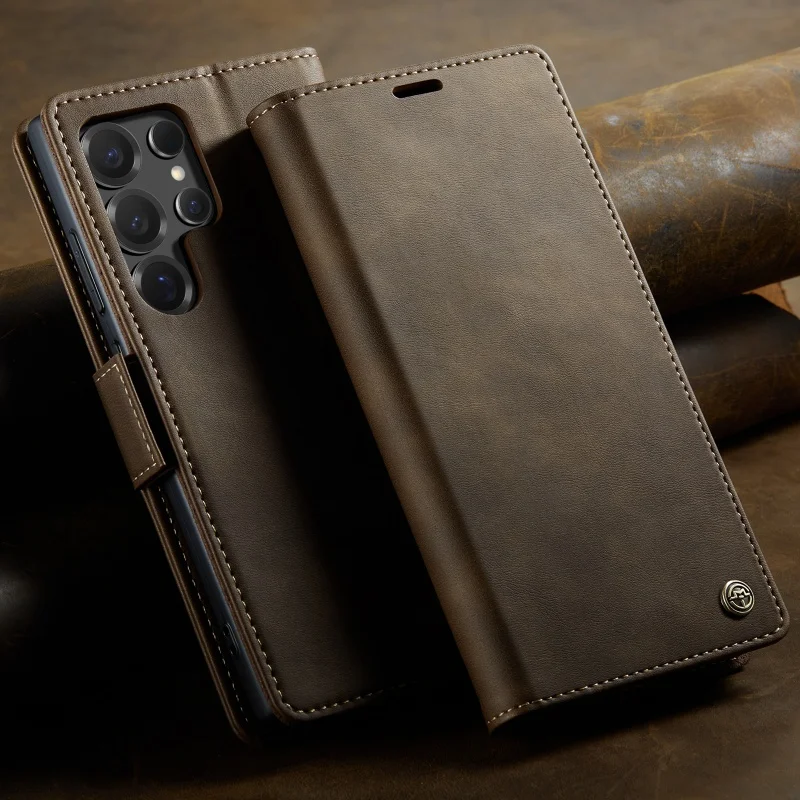 CaseMe Magnetic Leather Wallet Phone Case with Card Holder