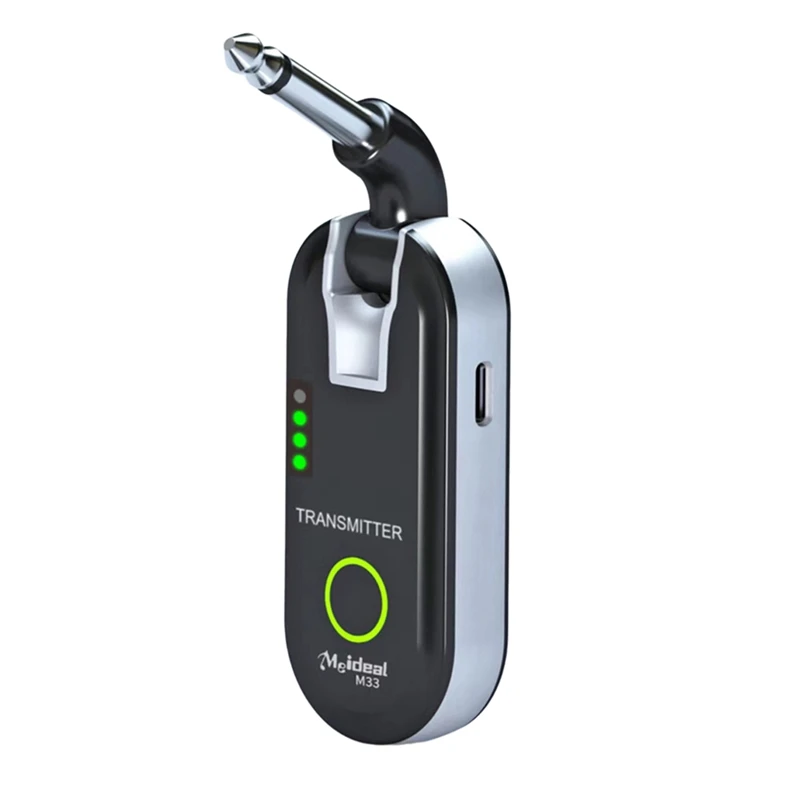 A64T-NEW M33 2.4GHZ Wireless Guitar System Rechargeable Audio Transmitter Receiver 50M Transmission Life Real-Time Transmiss