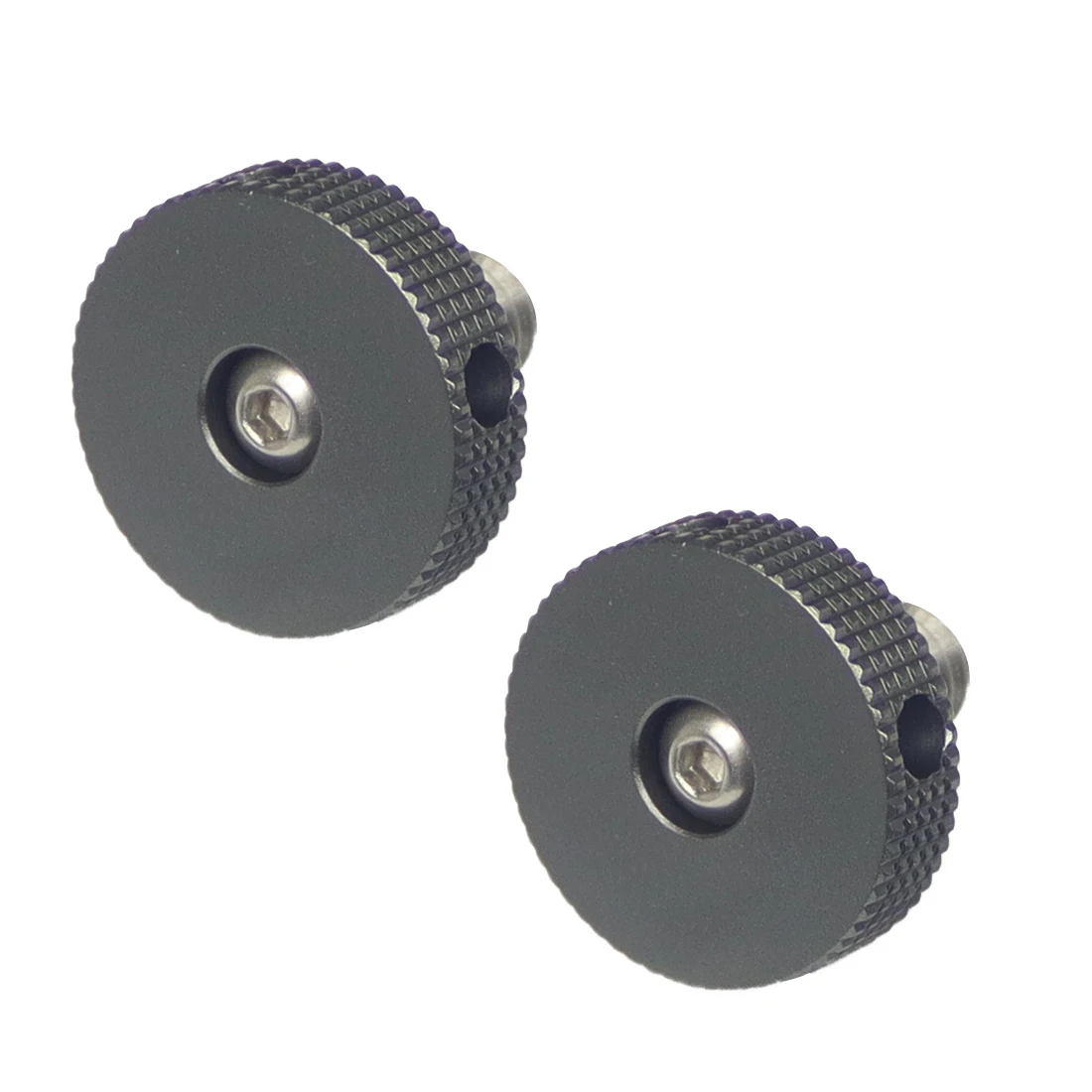 2x 1/4" Edelstahl Schraube CNC Daumenknopf Stativ Kameraständer Blitzlicht Montageadapter DSLR Schnellwechselplattenhalterung – Detail 12