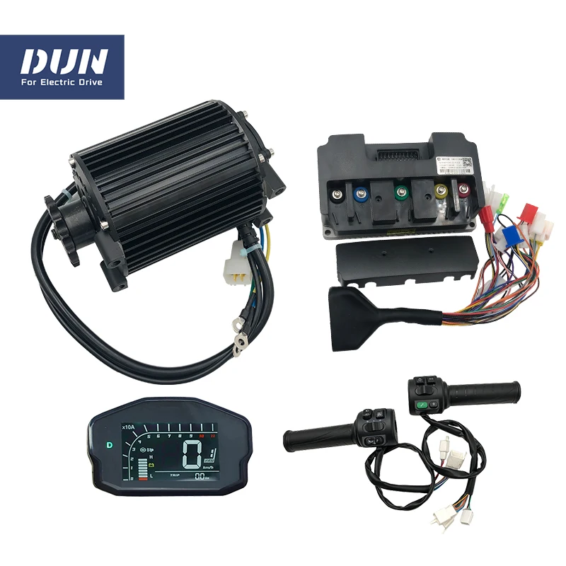 

QS90 1000W 72V 55KPH PMSM Mid Drive Motor Kits with Fardriver ND72260 Controller DKD Display and T08 Throttle