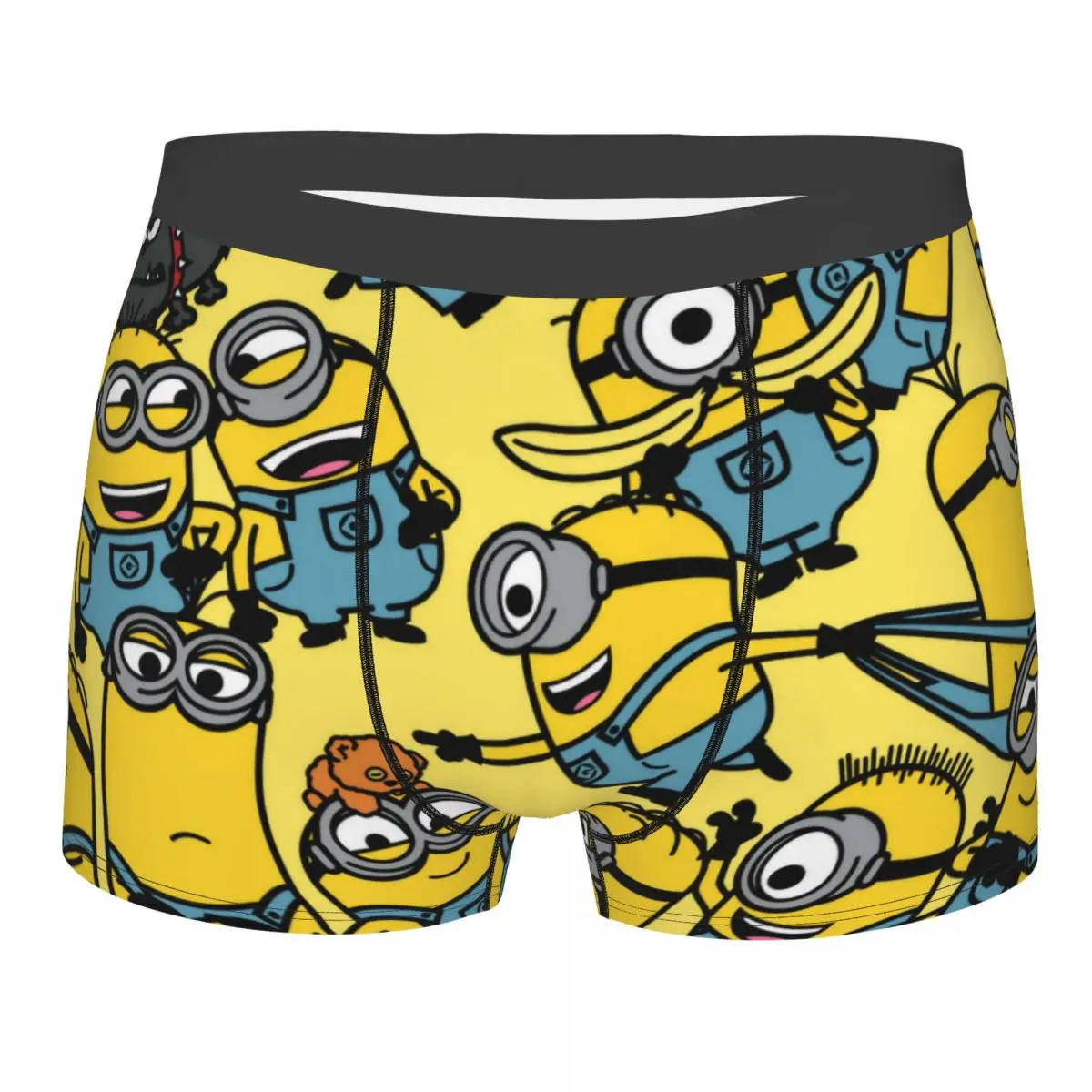 

Men Minion The Rise Of Gru Minions Cartoon Boxer Briefs Shorts Panties Soft Underwear Homme Funny Plus Size Long Underpants