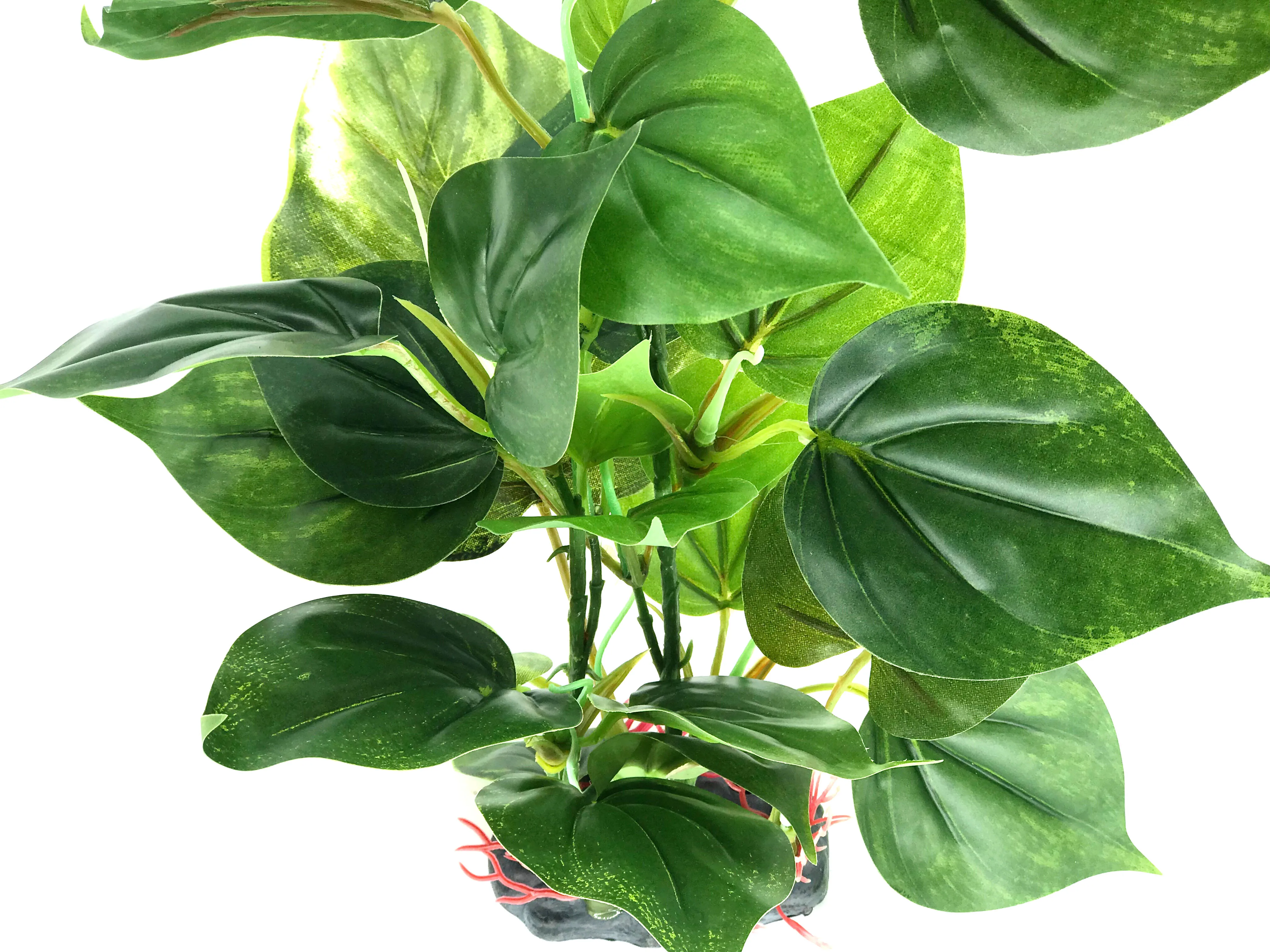 Artificial Aquarium Decor Plants Plastic Aquatic Plant with large green leaves Underwater Plants Fish tank aquatic plant adorn 6