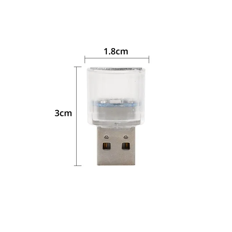 Compact USB LED Ambient Light for Interior Decoration & Portable Use