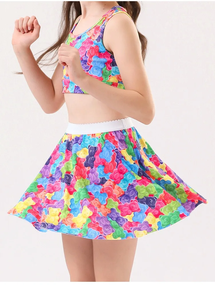 Girls Tennis Skirts Set with Sleeveless Tank Top and Skorts 13 Sefdd3d807cb44f41b262371d6abd004eB